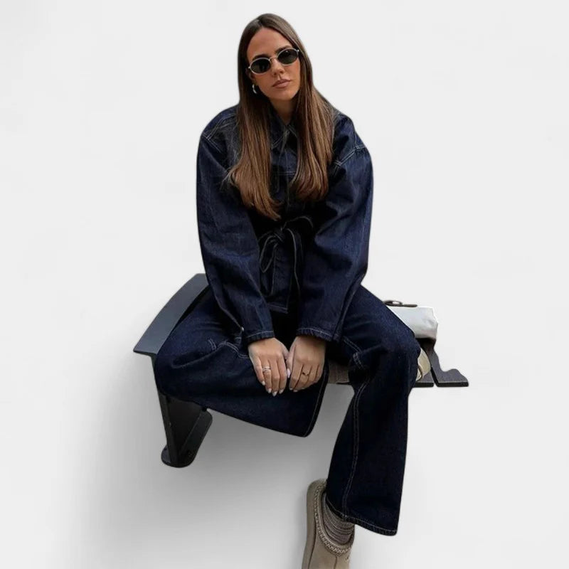 סט ג'ינס דגם בל – לנשים בעיצוב אלגנטי מבית ʟᴜɴᴀʀᴇ