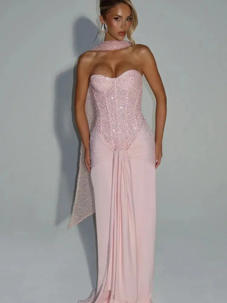 שמלת מקסי ארבלה – לנשים בעיצוב אלגנטי מבית ʟᴜɴᴀʀᴇ