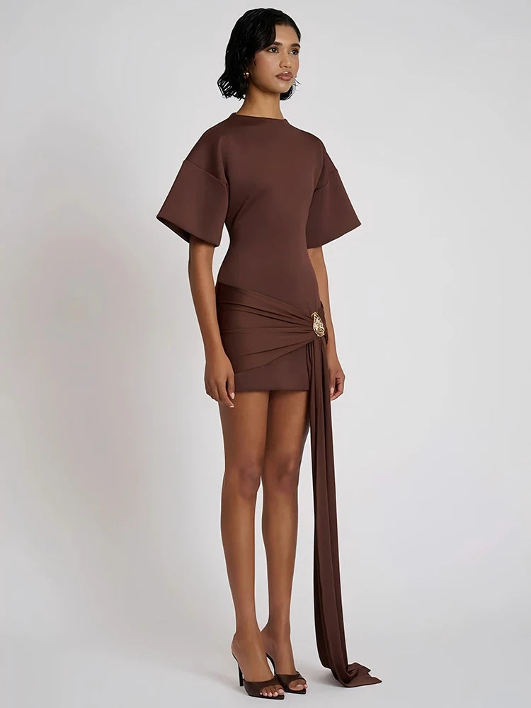 שמלת מיני דגם סיאנה – לנשים בעיצוב אלגנטי מבית ʟᴜɴᴀʀᴇ