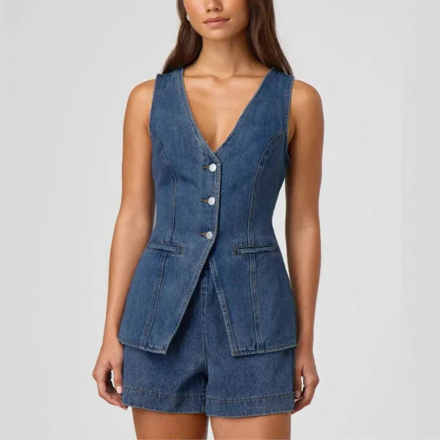 חליפת ג'ינס- אבישג – לנשים בעיצוב אלגנטי מבית ʟᴜɴᴀʀᴇ