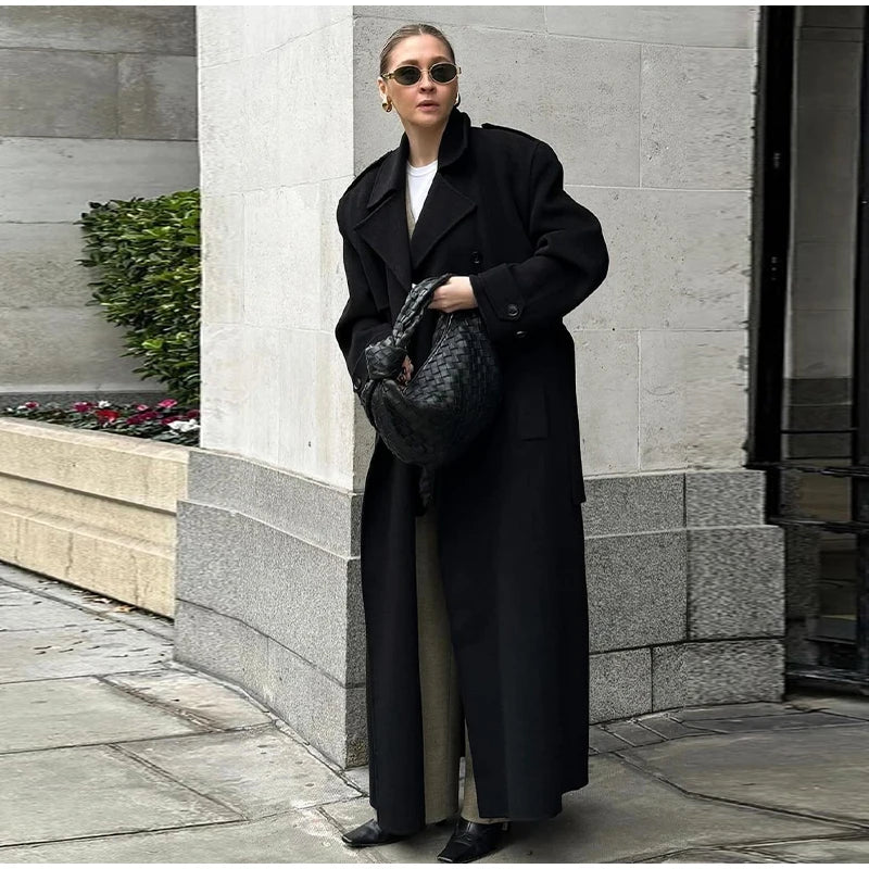 מעיל אלגנט ארוך – לנשים בעיצוב אלגנטי מבית ʟᴜɴᴀʀᴇ