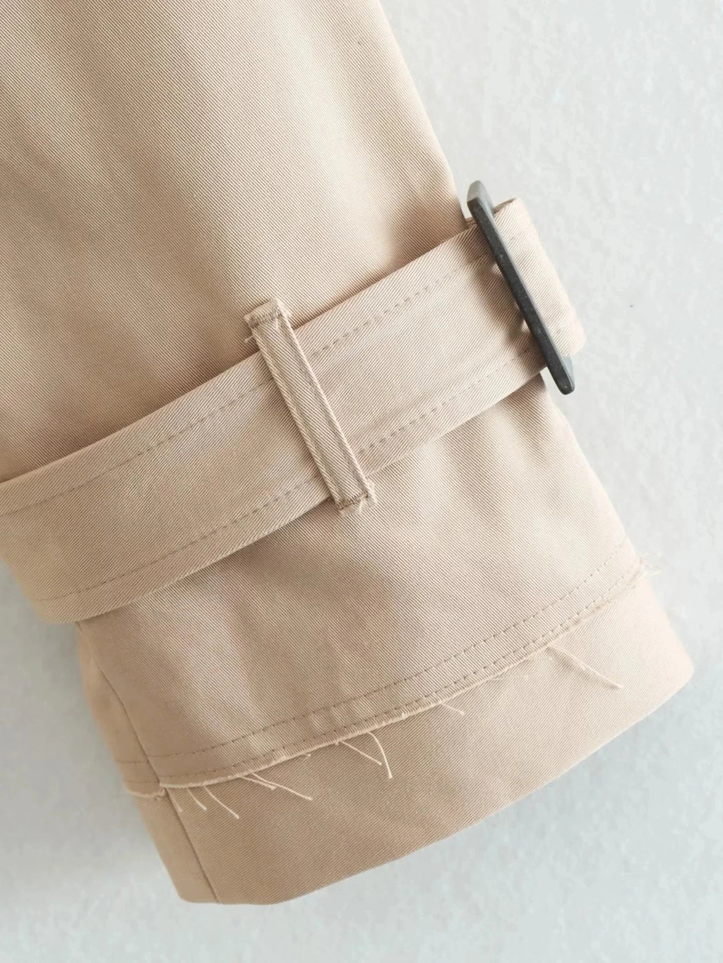 ג'קט טרנץ' קצר עם קשירה – לנשים בעיצוב אלגנטי מבית ʟᴜɴᴀʀᴇ