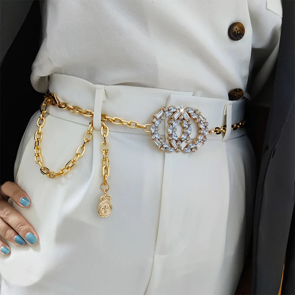 חגורת אמילי שרשרת אלגנטית לנשים, מתאימה לסטייל ערב ויום יומי 