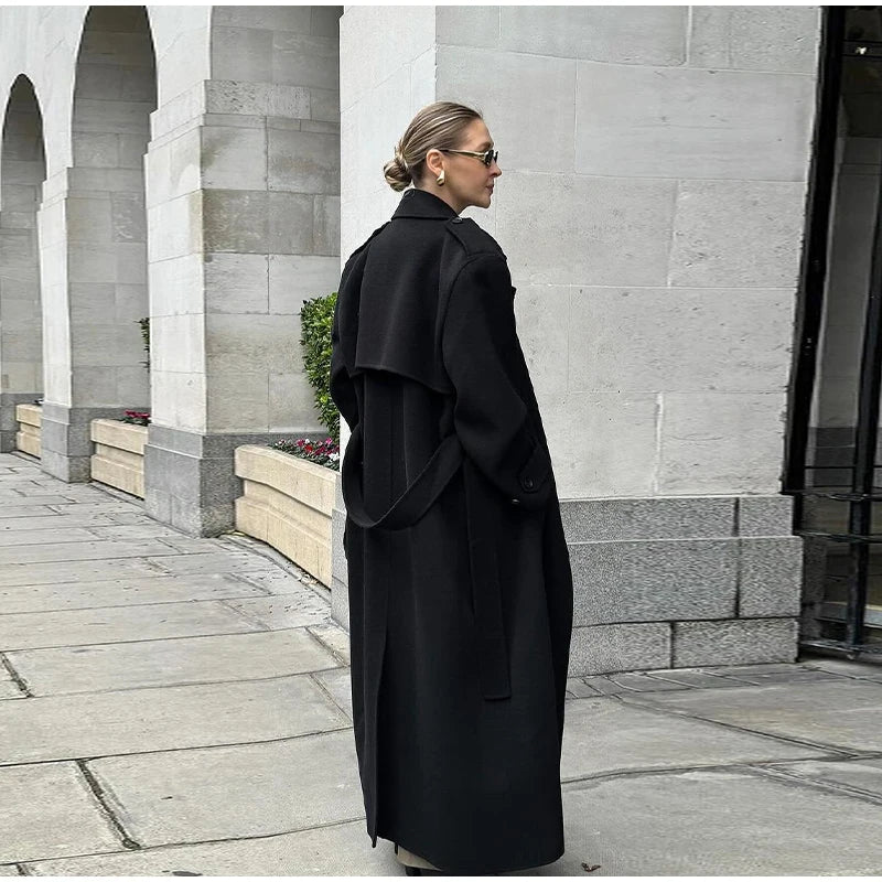 מעיל אלגנט ארוך – לנשים בעיצוב אלגנטי מבית ʟᴜɴᴀʀᴇ